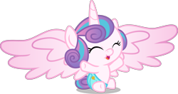 Size: 5430x2857 | Tagged: safe, artist:hendro107, character:princess flurry heart, species:pony, episode:once upon a zeppelin, g4, my little pony: friendship is magic, adorable face, cloth diaper, cooing, cuddly, cute, cuteness overload, cutest pony alive, cutest pony ever, dawwww, diaper, female, flurrybetes, happy, high res, hnnng, huggable, hugs needed, playful, safety pin, simple background, solo, transparent background, vector, weapons-grade cute
