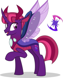 Size: 939x1156 | Tagged: safe, artist:mlp-trailgrazer, oc, oc only, oc:phase shift, parent:thorax, parent:twilight sparkle, parents:twirax, species:changeling, species:changepony, species:reformed changeling, changedling oc, changeling oc, offspring, simple background, solo, transparent background, vector