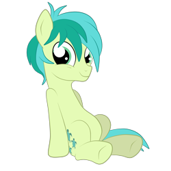 Size: 3000x3000 | Tagged: safe, artist:squipycheetah, character:sandbar, species:earth pony, species:pony, cute, happy, male, sandabetes, simple background, sitting, smiling, solo, transparent background