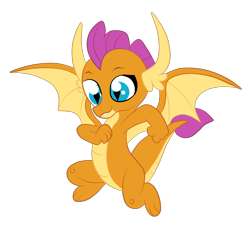 Size: 3000x3000 | Tagged: safe, artist:squipycheetah, character:smolder, species:dragon, spoiler:s08, cute, dragoness, female, flying, happy, simple background, smiling, smolderbetes, solo, transparent background
