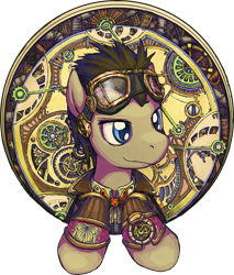 Size: 1000x1173 | Tagged: safe, artist:saturnspace, character:doctor whooves, character:time turner, male, simple background, solo, transparent background