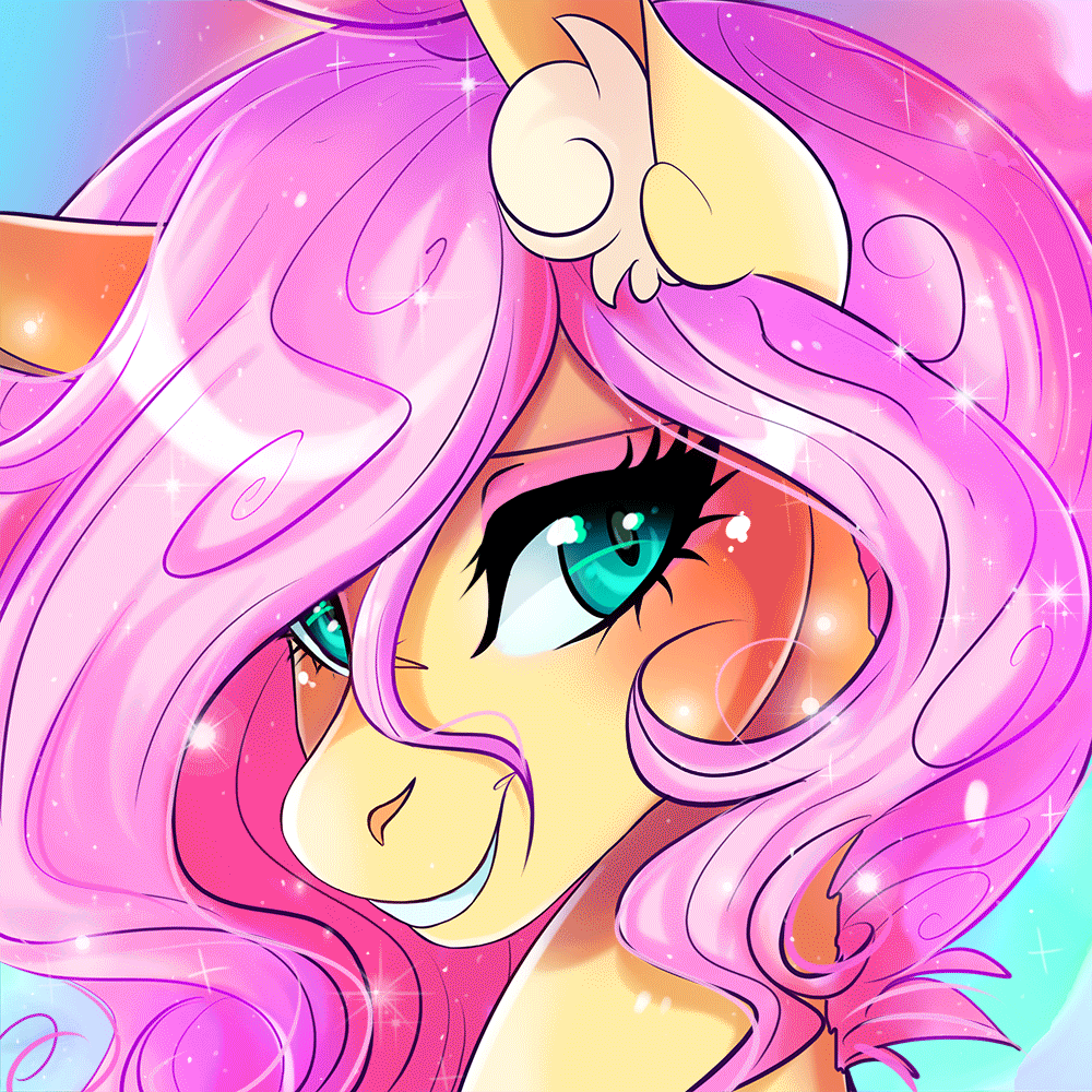 Size: 1000x1000 | Tagged: safe, artist:wilvarin-liadon, character:fluttershy, species:pony, animated, blinking, cute, female, looking at you, mare, shyabetes, solo