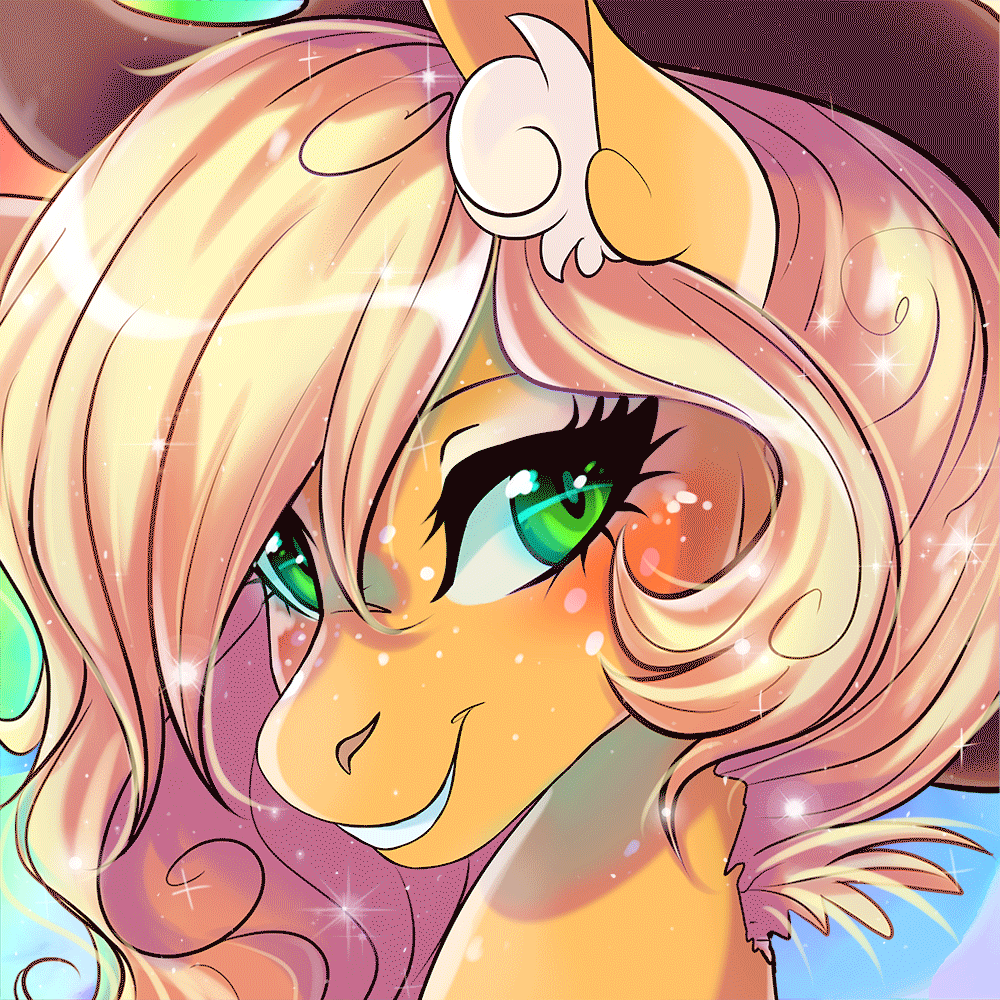 Size: 1000x1000 | Tagged: safe, artist:wilvarin-liadon, character:applejack, species:earth pony, species:pony, animated, blinking, cute, female, jackabetes, mare, solo