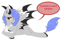 Size: 1200x786 | Tagged: safe, artist:melodytheartpony, oc, oc:melody silver, species:dracony, advertisement, colored hooves, commission info, commission open, draw me like one of your french girls, female, hybrid, simple background, transparent background
