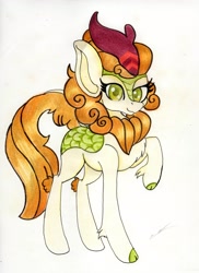Size: 2369x3253 | Tagged: safe, artist:luxiwind, character:autumn blaze, species:kirin, episode:sounds of silence, g4, my little pony: friendship is magic, female, simple background, solo, traditional art, white background
