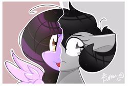 Size: 1420x952 | Tagged: safe, artist:lynchristina, oc, oc only, oc:quilly, species:pegasus, species:pony, blep, digital art, female, love yourself answer, mare, signature, silly, solo, split screen, tongue out