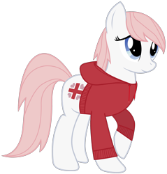 Size: 2254x2353 | Tagged: safe, artist:totallynotabronyfim, character:nurse redheart, adoredheart, clothing, cute, hoodie, raised hoof, simple background, smiling, transparent background, vector