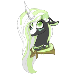 Size: 2000x2000 | Tagged: safe, artist:chelseawest, oc, oc:moe, species:pony, species:unicorn, bust, female, mare, portrait, solo