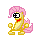 Size: 33x35 | Tagged: safe, artist:moongazeponies, character:fluttershy, animated, dancing, female, peanut butter jelly time, pixel art