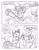 Size: 849x1100 | Tagged: safe, artist:circe, character:twilight sparkle, character:twilight sparkle (alicorn), species:alicorn, species:anthro, species:pony, species:unguligrade anthro, comic:soreloser, black and white, clock, cuckoo clock, explicit series, grayscale, inspector jacques clouseau, monochrome, semi-grimdark series, traditional art