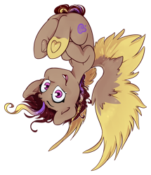 Size: 1024x1193 | Tagged: safe, artist:midnightpremiere, oc, oc only, oc:hors, species:pegasus, species:pony, 2019 community collab, derpibooru community collaboration, flying, looking at you, simple background, smiling, solo, spread wings, transparent background, upside down, wings