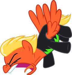 Size: 6507x6771 | Tagged: safe, artist:hendro107, character:short fuse, episode:the washouts, g4, my little pony: friendship is magic, absurd resolution, male, simple background, solo, transparent background, vector, yelling
