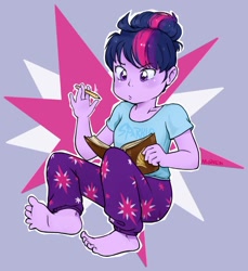 Size: 590x643 | Tagged: safe, artist:midnightpremiere, character:twilight sparkle, my little pony:equestria girls, barefoot, book, feet, female, reading, solo