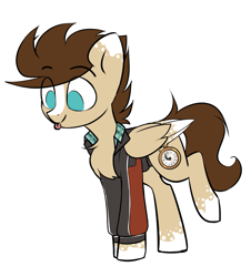 Size: 1633x1804 | Tagged: safe, artist:starlyfly, oc, oc only, oc:skittle, species:pegasus, species:pony, chest fluff, clothing, cute, jacket, male, shirt, solo