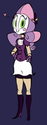 Size: 244x649 | Tagged: safe, artist:ross irving, character:sweetie belle, humanized