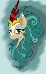 Size: 3072x4915 | Tagged: safe, artist:theroyalprincesses, character:rain shine, species:kirin, episode:sounds of silence, g4, my little pony: friendship is magic, absurd resolution, female, queen, smiling, solo