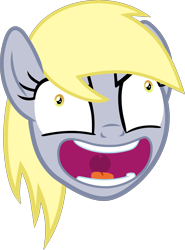 Size: 3000x4060 | Tagged: safe, artist:wissle, character:derpy hooves, species:pegasus, species:pony, episode:starlight the hypnotist, spoiler:interseason shorts, evil grin, evil laugh, faec, female, high res, insanity, mare, simple background, smiling, solo, transparent background, vector