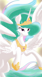 Size: 1700x3048 | Tagged: safe, artist:theroyalprincesses, character:princess celestia, species:alicorn, species:pony, female, mare, solo