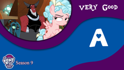 Size: 1280x720 | Tagged: safe, artist:hendro107, edit, edited screencap, screencap, character:cozy glow, character:lord tirek, character:queen chrysalis, species:centaur, species:changeling, species:pegasus, species:pony, episode:frenemies, g4, my little pony: friendship is magic, bracer, changeling queen, female, filly, foal, grogar's bell, hands behind back, looking at each other, male, nose piercing, nose ring, piercing, rating, trio