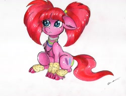 Size: 6225x4753 | Tagged: safe, artist:luxiwind, character:pacific glow, species:pony, cloven hooves, female, solo, traditional art