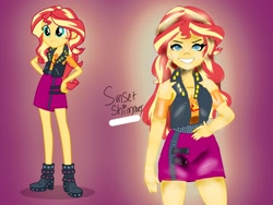Size: 2048x1536 | Tagged: safe, artist:artmlpk, character:sunset shimmer, g4, my little pony: equestria girls, my little pony:equestria girls, cute, female, shimmerbetes