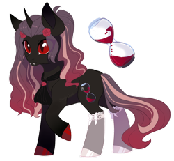Size: 1280x1185 | Tagged: safe, artist:shady-bush, oc, species:pony, species:unicorn, clothing, female, hourglass, mare, red and black oc, simple background, socks, solo, transparent background