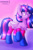 Size: 1500x2250 | Tagged: safe, artist:shad0w-galaxy, character:twilight sparkle, character:twilight sparkle (alicorn), species:alicorn, species:pony, g4, bi twi, bilight sparkle, bisexual pride flag, bisexuality, cheek fluff, chest fluff, clothing, colored pupils, cute, ear fluff, eye clipping through hair, eyebrows, eyebrows visible through hair, female, fluffy, mare, patreon, patreon logo, pride, pride month, raised hoof, signature, smiling, socks, solo, striped socks, three quarter view, twiabetes, two toned wings, wings