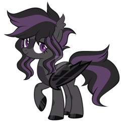 Size: 1280x1292 | Tagged: safe, artist:magicdarkart, base used, oc, species:bat pony, species:pony, female, mare, simple background, solo, transparent background