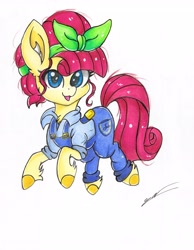 Size: 4785x6169 | Tagged: safe, artist:luxiwind, character:torque wrench, species:pony, friendship is magic: rainbow roadtrip, g4, my little pony: friendship is magic, absurd resolution, female, solo, traditional art