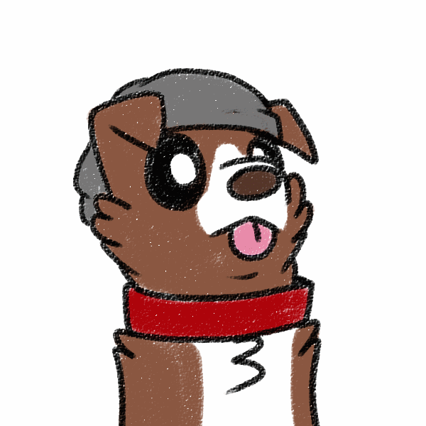 Size: 600x600 | Tagged: safe, artist:askwinonadog, character:winona, species:dog, animated, ask, ask winona, baseball cap, beanie, cap, clothing, cowboy hat, cute, fedora, female, gif, hat, simple background, solo, tongue out, top hat, tumblr, white background, winonabetes