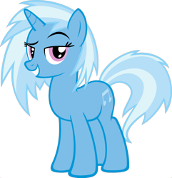 Size: 1920x1988 | Tagged: safe, artist:moongazeponies, edit, character:dj pon-3, character:trixie, character:vinyl scratch, species:pony, species:unicorn, fusion, grin, looking at you, palette swap, ponyar fusion, recolor, simple background, smiling, transparent background, vector, vector edit