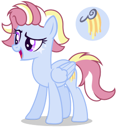 Size: 1480x1616 | Tagged: safe, artist:razorbladetheunicron, base used, oc, oc only, oc:golden shower, parent:cloudchaser, parent:rainbow dash, parents:rainbowchaser, species:pegasus, species:pony, lateverse, cutie mark, face markings, female, magical lesbian spawn, mare, next generation, offspring, simple background, solo, transparent background