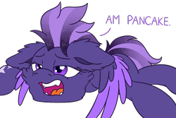 Size: 3000x2000 | Tagged: safe, artist:shad0w-galaxy, oc, oc only, oc:shadow galaxy, species:pegasus, species:pony, fangs, female, lying down, mare, simple background, solo, transparent background