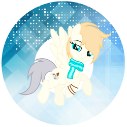 Size: 1581x1574 | Tagged: safe, artist:razorbladetheunicron, base used, oc, oc only, oc:scoop, species:pegasus, species:pony, bracelet, clothing, female, jewelry, mare, redesign, scarf, simple background, smiling, smirk, solo, transparent background