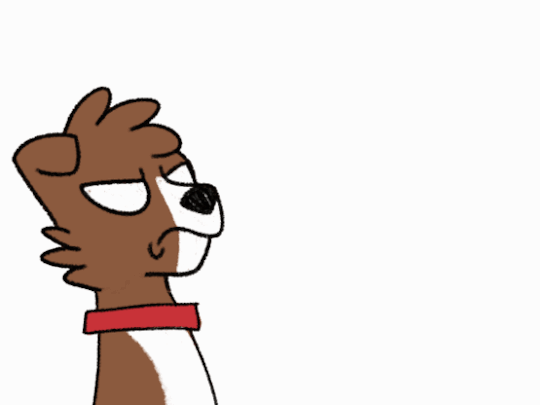 Size: 540x405 | Tagged: safe, artist:askwinonadog, character:winona, species:dog, animated, ask winona, barking, blank eyes, cute, description is relevant, female, frame by frame, gif, simple background, solo, upside down, white background, winonabetes