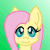Size: 50x50 | Tagged: safe, artist:auroraswirls, character:fluttershy, species:pegasus, species:pony, animated, bouncing, bust, female, gif, gradient background, mare, pixel art, smiling, solo