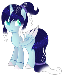 Size: 2360x2837 | Tagged: safe, artist:rukemon, oc, oc:galaxy guardian, species:alicorn, species:pony, colored wings, constellation, ethereal mane, female, galaxy mane, gradient wings, mare, simple background, solo, transparent background, two toned wings, wings