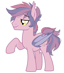 Size: 3294x3702 | Tagged: safe, artist:emberslament, oc, oc only, oc:star catcher, species:bat pony, species:pony, cute, fangs, freckles, male, simple background, stallion, transparent background