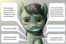 Size: 2560x1707 | Tagged: safe, artist:amarthgul, oc, oc:anon, species:pony, holiday, uncanny valley, valentine's day