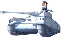 Size: 1600x1000 | Tagged: safe, artist:frankier77, oc, oc only, oc:lazy saturday, species:pony, species:unicorn, choker, clothing, collar, female, heart, latex, latex boots, one eye closed, panzer iv, simple background, solo, tank (vehicle), transparent background, uniform, wehrmacht, wink, world war ii