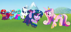 Size: 2340x1080 | Tagged: safe, artist:rainbow eevee edits, artist:徐詩珮, character:fizzlepop berrytwist, character:glitter drops, character:princess cadance, character:shining armor, character:spring rain, character:tempest shadow, character:twilight sparkle, character:twilight sparkle (alicorn), species:alicorn, species:pony, species:unicorn, series:sprglitemplight diary, series:sprglitemplight life jacket days, series:springshadowdrops diary, series:springshadowdrops life jacket days, ship:glitterlight, ship:glittershadow, ship:shiningcadance, ship:tempestlight, alternate universe, bisexual, broken horn, brother and sister, clothing, cute, equestria girls outfit, female, glitterbetes, horn, lesbian, lifeguard, lifeguard spring rain, male, paw patrol, polyamory, shipping, siblings, sister-in-law, sprglitemplight, springbetes, springdrops, springlight, springshadow, springshadowdrops, straight, sunshine sunshine, tempestbetes