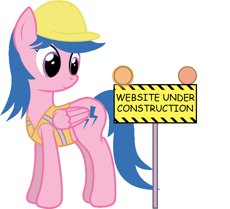 Size: 801x728 | Tagged: safe, artist:joey, derpibooru original, character:firefly, species:pegasus, species:pony, derpibooru, animated, april fools, april fools 2020, clothing, comic sans, dithering, english, featured on derpibooru, female, folded wings, gif, grin, hard hat, hat, light, mare, meta, safety vest, sign, signal, simple background, smiling, solo, standing, text, transparent background, under construction, vest, wings
