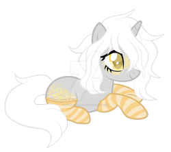 Size: 1280x1138 | Tagged: safe, artist:magicdarkart, oc, oc only, species:pony, species:unicorn, body freckles, clothing, deviantart watermark, female, freckles, mare, obtrusive watermark, prone, simple background, socks, solo, striped socks, transparent background, watermark