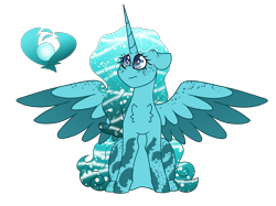 Size: 3086x2309 | Tagged: safe, artist:crazysketch101, oc, oc only, oc:marina, species:alicorn, species:pony, alicorn oc, chest fluff, horn, simple background, solo, transparent background, wings