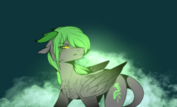 Size: 1945x1176 | Tagged: safe, artist:sweetmelon556, oc, oc:toxic demise, species:pegasus, species:pony, female, mare, solo