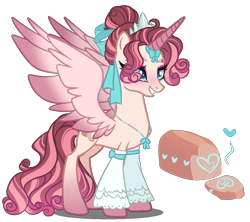 Size: 1240x1100 | Tagged: safe, artist:elementbases, artist:gihhbloonde, base used, oc, oc only, parent:pound cake, parent:princess flurry heart, parents:poundflurry, species:alicorn, species:pony, female, jewelry, mare, necklace, offspring, simple background, solo, transparent background