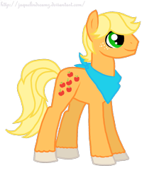 Size: 1219x1405 | Tagged: safe, artist:jaquelindreamz, character:applejack (g1), g1, applejack (male), bandana, g1 to g4, generation leap, rule 63, simple background, solo