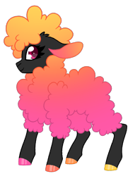 Size: 1873x2362 | Tagged: safe, artist:crazysketch101, oc, oc only, oc:lilly, species:sheep, simple background, solo, transparent background