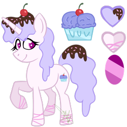 Size: 2000x2000 | Tagged: safe, artist:chelseawest, oc, oc:blueberry sundae, species:pony, species:unicorn, female, high res, mare, simple background, solo, transparent background