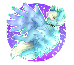 Size: 1561x1375 | Tagged: safe, artist:shinningblossom12, oc, oc only, species:pegasus, species:pony, collar, glasses, pegasus oc, simple background, solo, speedpaint available, transparent background, wings